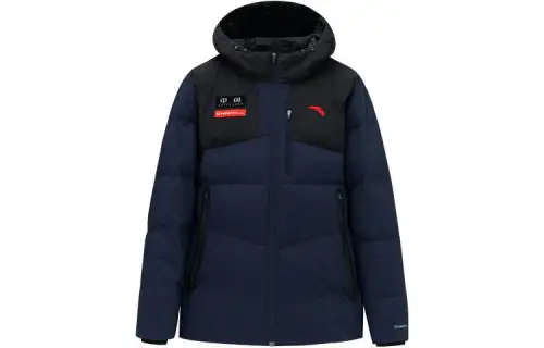 ANTA Variety Training Collection Down Jackets Men's Midnight Blue Hooded Moderate Other