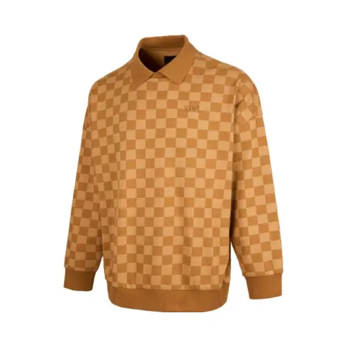 Vans TONAL CHECKER Sweatshirt Men's Yellow