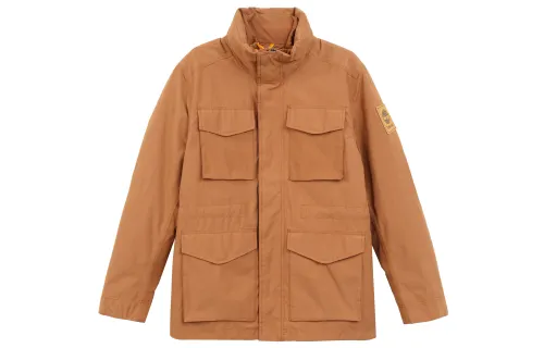 Timberland Puffer Jackets Men's Ginger Yellow Stand Collar Moderate Other