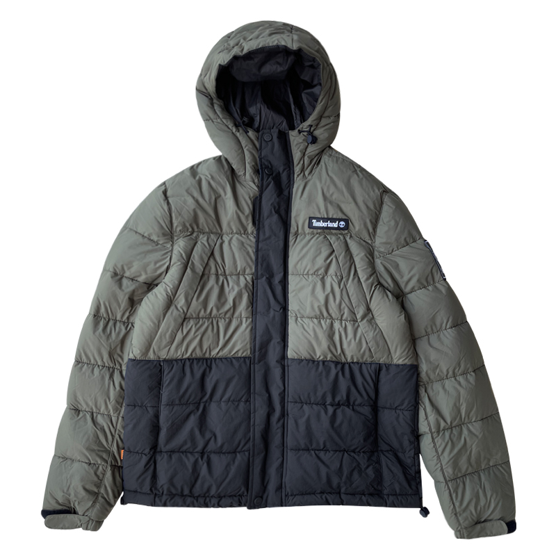 Timberland Puffer Jacket Men's Army Green & Black