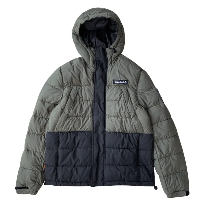 Timberland Puffer Jacket Men's Army Green & Black