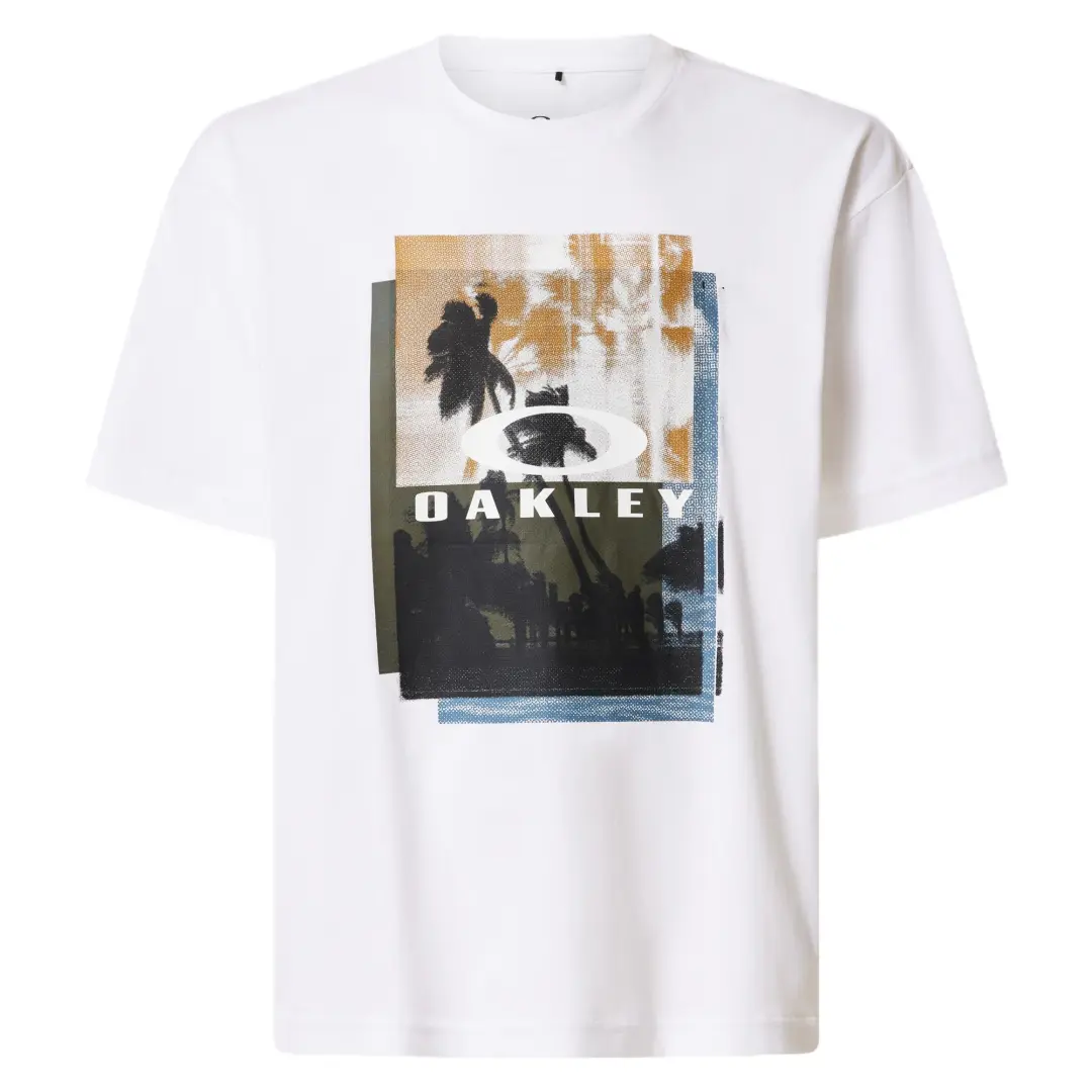Oakley T Shirts Men's White Crew Neck