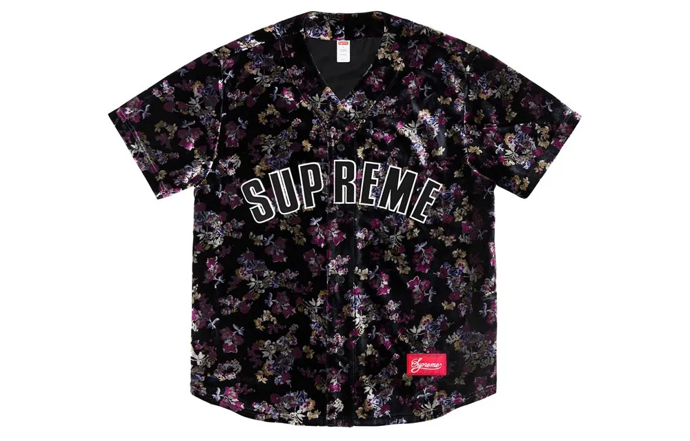 Supreme Floral Baseball Jersey