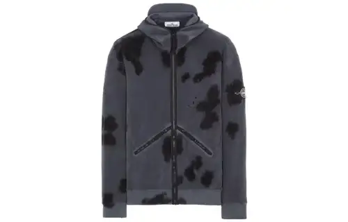 STONE ISLAND FW23 Velvet feel Coat Men's Lead Gray