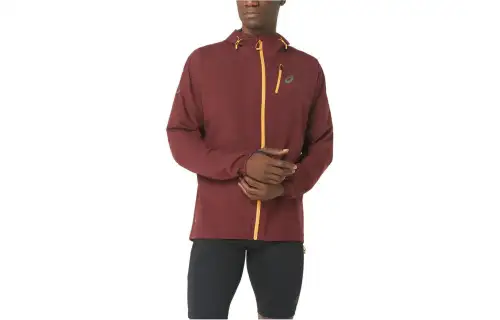 ASICS Jackets Men's Red Hooded Moderate Other