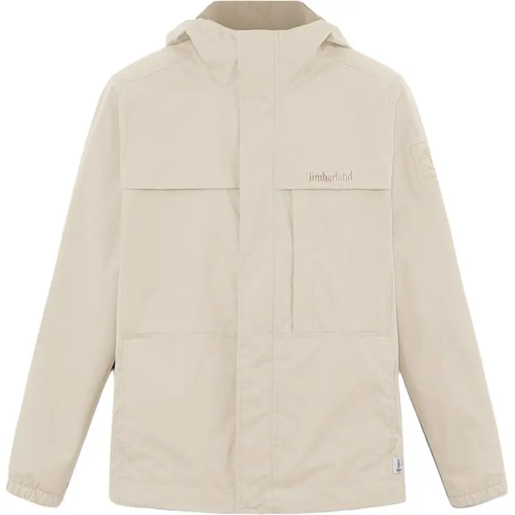 Timberland FW24 Outdoor Hiking Waterproof And Windproof Windbreaker Jacket Men's Light Brown