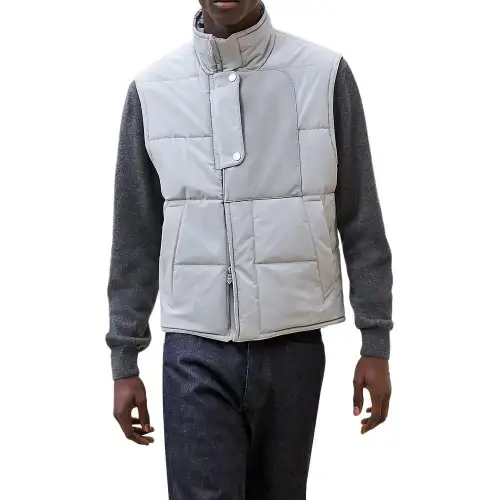 HERMES Vest Men's Flint Stone Color