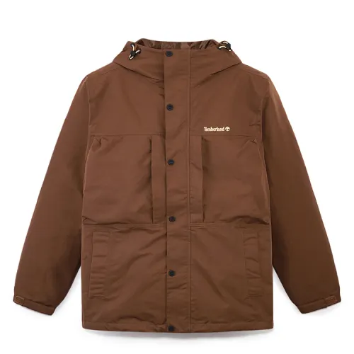 Timberland Windbreaker Jacket Men's Medium Brown