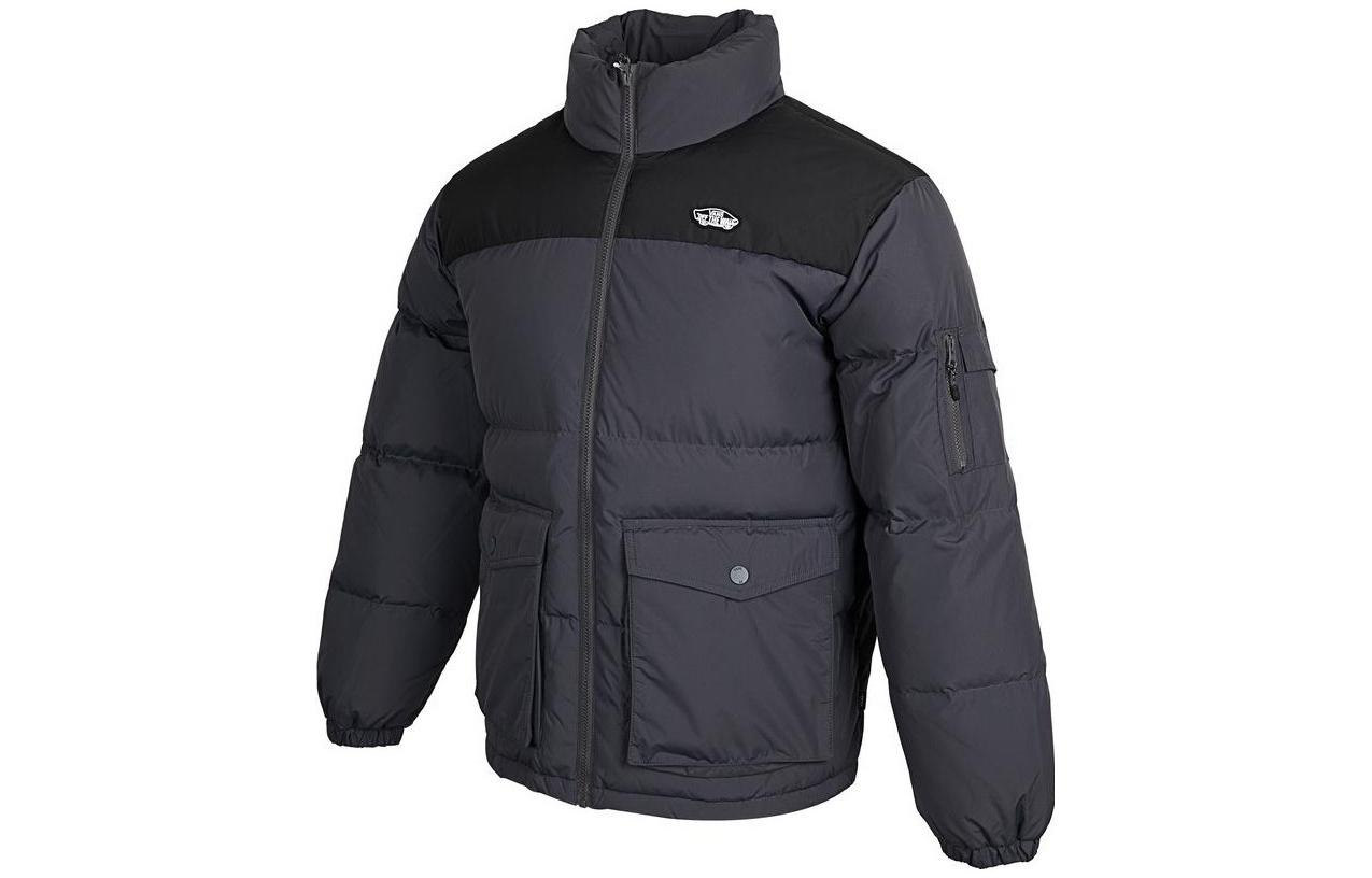 Vans Down Jackets Men's Gray Stand Collar Moderate Down Jacket