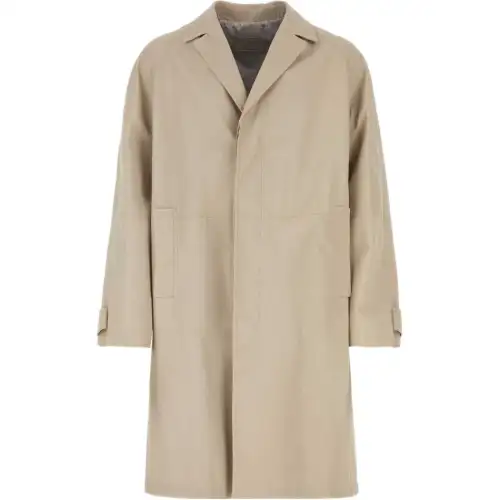 PRADA Knee Length Trench Coat
