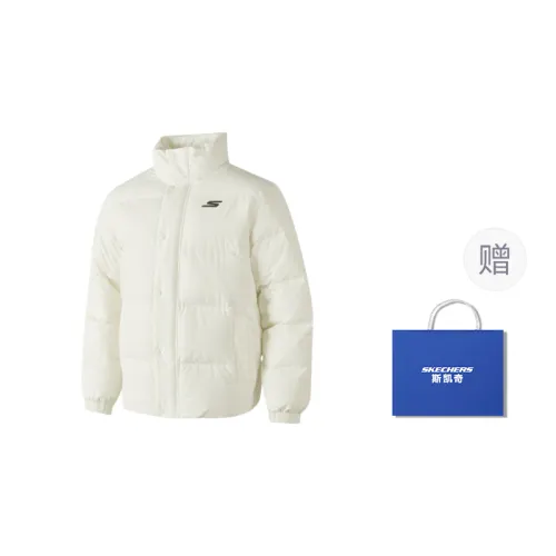 Skechers Down Jacket Unisex White