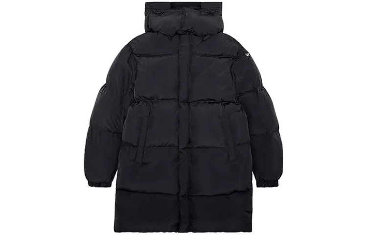 DIESEL Down Jackets Men's Black Hooded Moderate Other