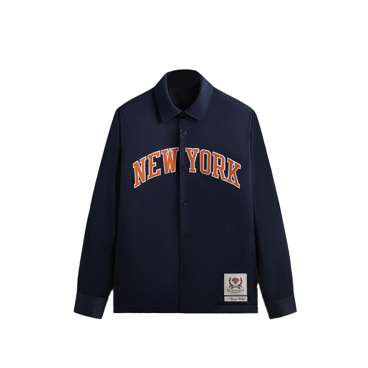 Мужская куртка KITH KITH x New York Knicks FW24 Ginza к (темно-синяя)