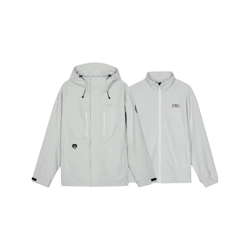 Skechers Skechers, Rubik's cube, jacket, set, velvet travel sports climbing waterproof windproof liner, UV breathable wear-resistant keep warm water repellent moon, three-in-one, men's style