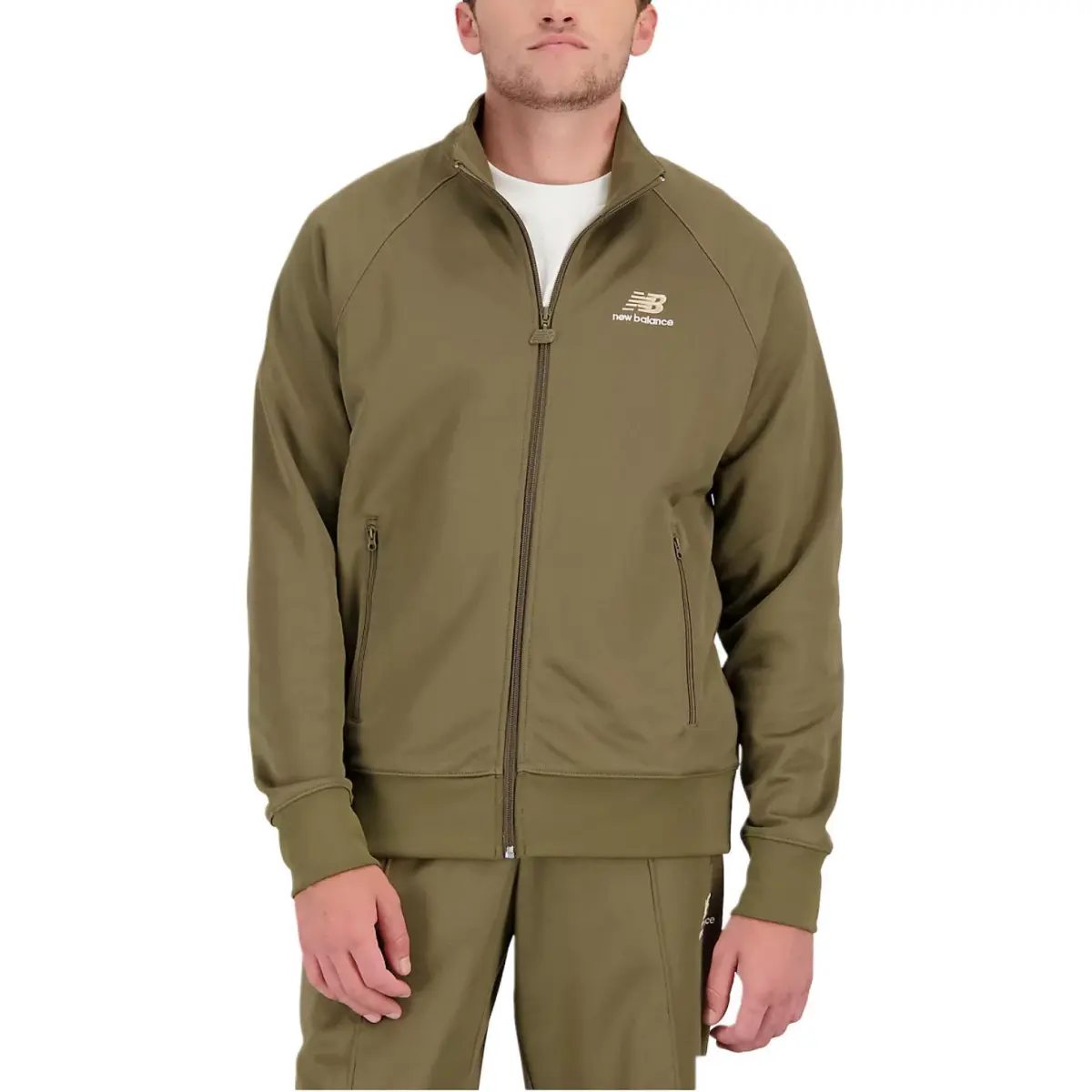 New Balance Uni Ssentials Jackets & Coats Unisex Olive