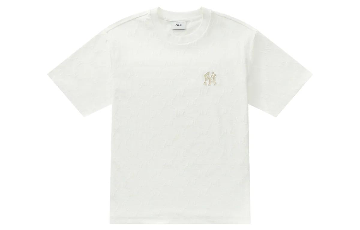 MLB MONOGRAM SS25 T Shirt Unisex Ivory