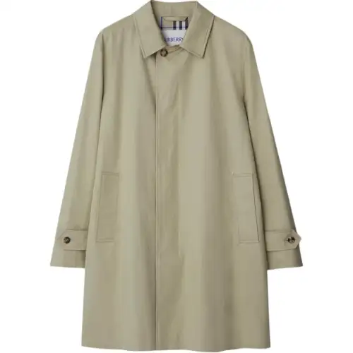 Burberry Coats Men's Khaki Lapel Moderate