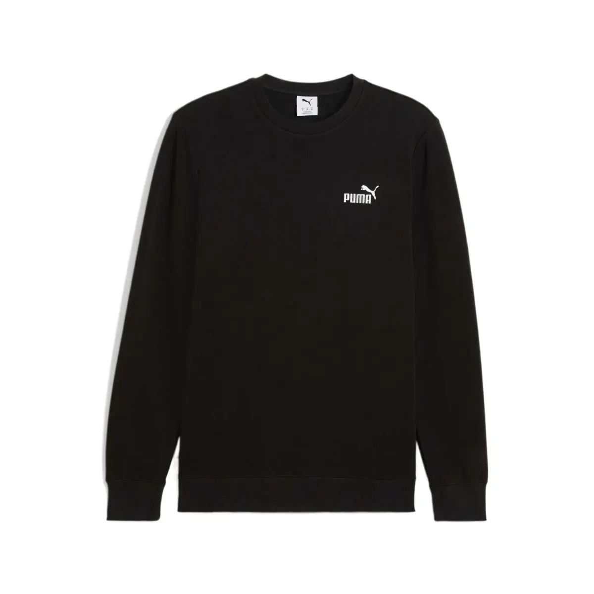 PUMA Sweatshirts Men's Black Crew Neck Moderate Regular
