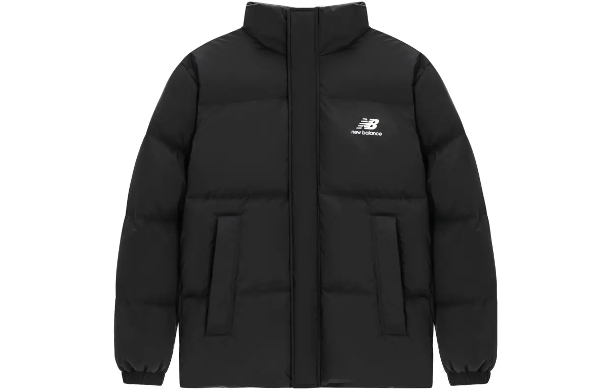 New Balance Down Jackets Unisex Black Stand Collar Without Hood Moderate Other