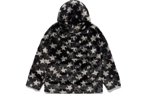 A BATHING APE x Mastermind JAPAN SS24 Velvet feel Coat Unisex Black