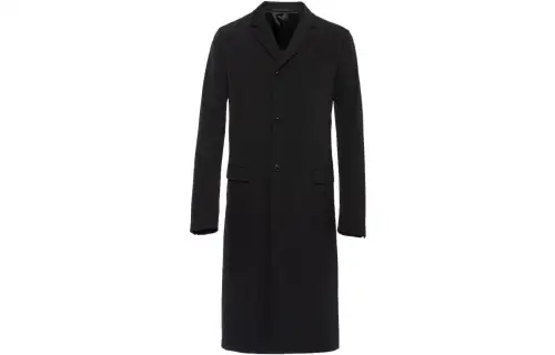 PRADA Coats Men's Black Moderate
