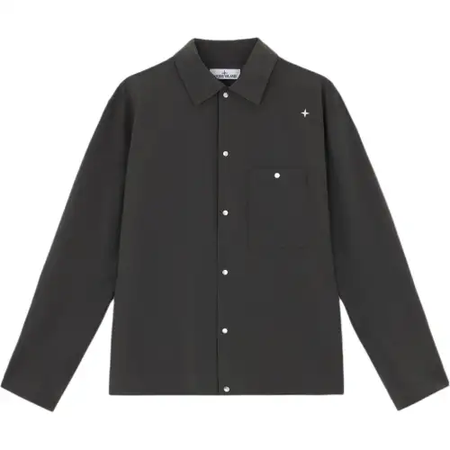Stone Island press-stud overshirt
