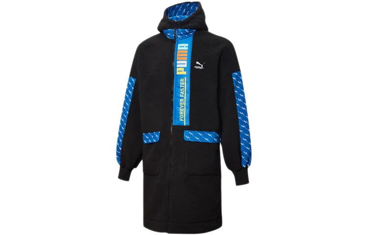 PUMA Velvet Jackets Unisex Black Hooded Moderate