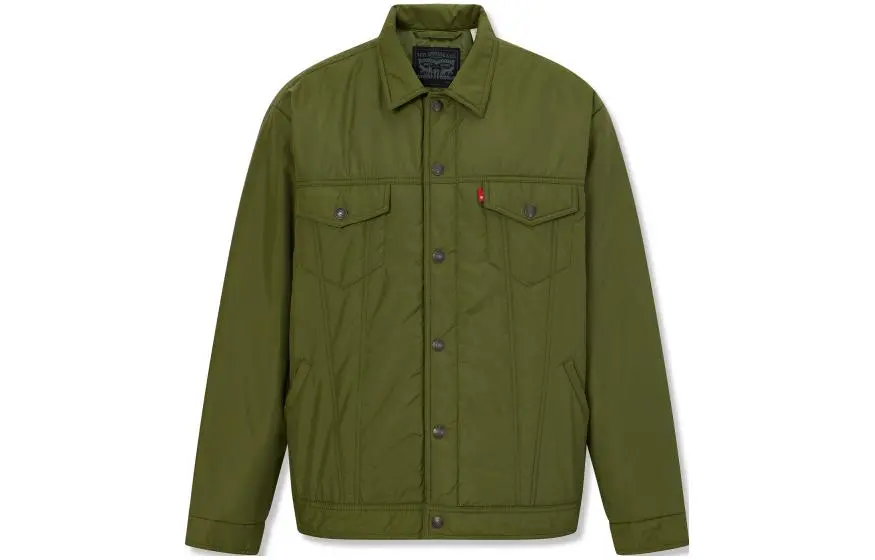 Levi's Jackets Men's Army Green Lapel Moderate Other