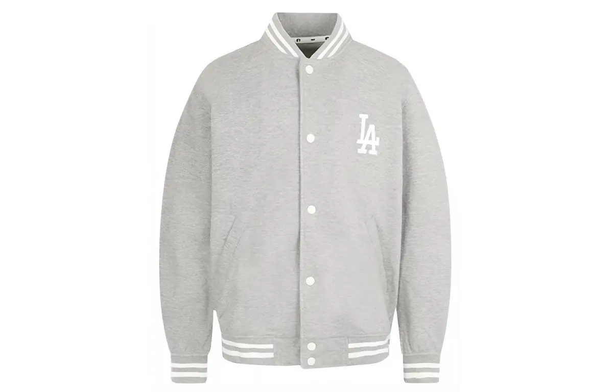 MLB Baseball Jacket Unisex Heather Gray