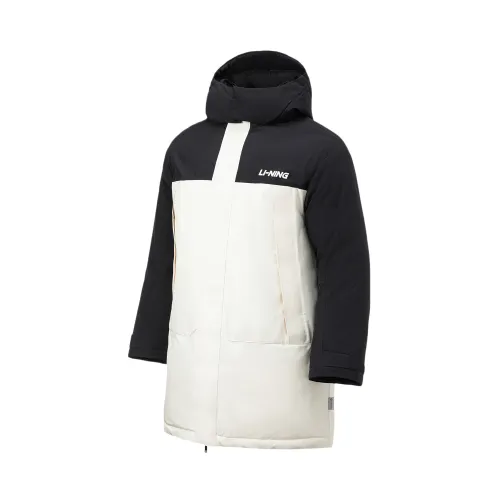Li Ning Hot Pots Down Collection Down Jacket Men's Vanilla White/Black