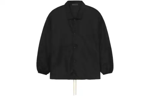 Fear of God Essentials FW23 Coaches Jacket JET BLACK