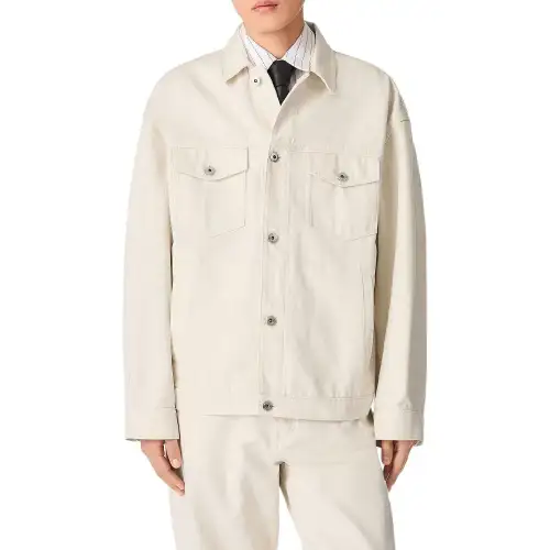 Bottega Veneta SS25 Denim Jacket Men's White