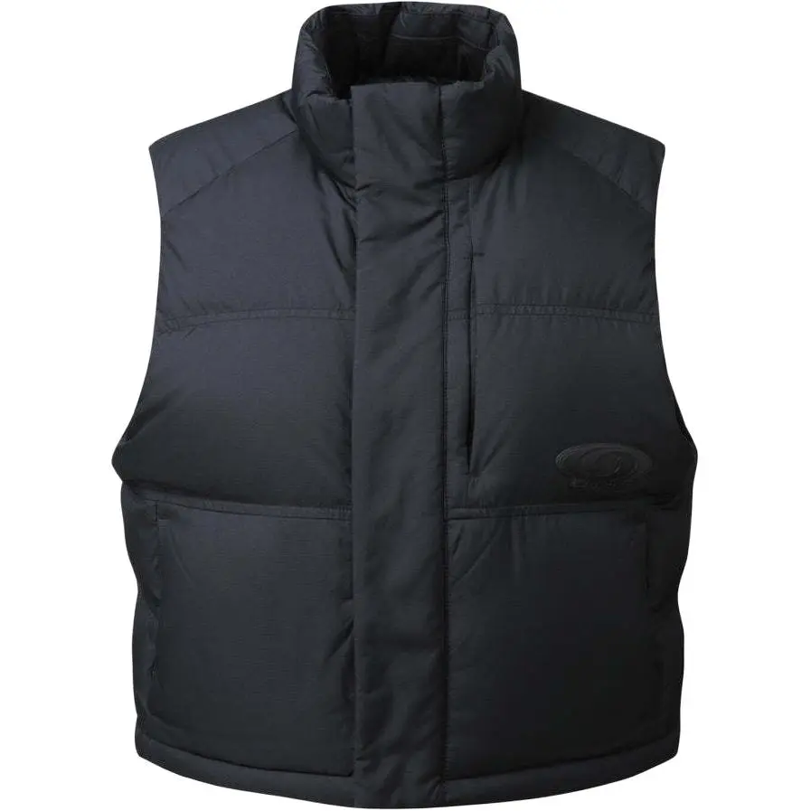SALOMON Vests Men's Black Stand Collar Moderate Other