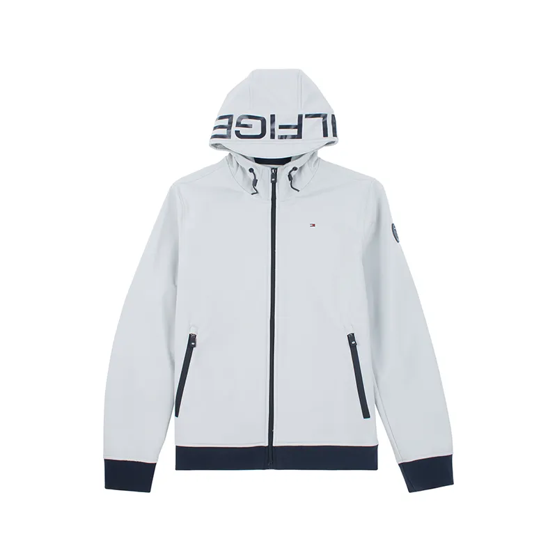 Tommy Hilfiger Fleece Lined Athleisure Windproof Jackets & Coats Men's White