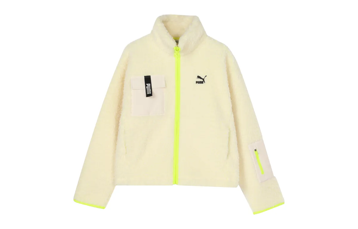 PUMA Velvet feel Coat Women's Ecru