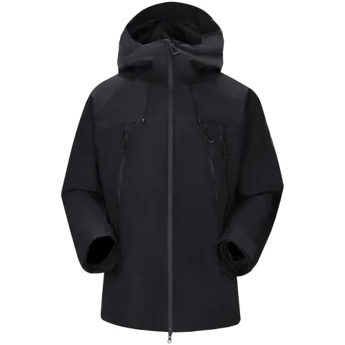 CAMEL Camel Rain God Aurora all-weather series solid color hooded waterproof and windproof fleece liner three-in-one outdoor hiking urban life/travel/commuting hiking jacket same style for men and women
