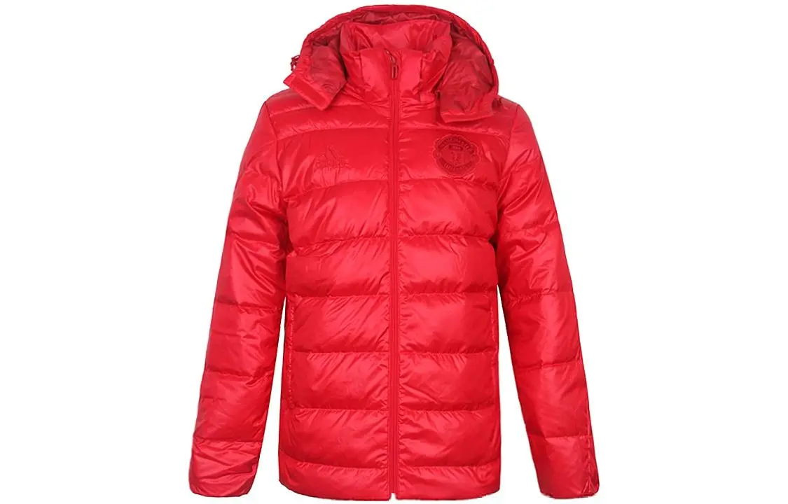 Adidas MUFC Down Jacket Men's Red