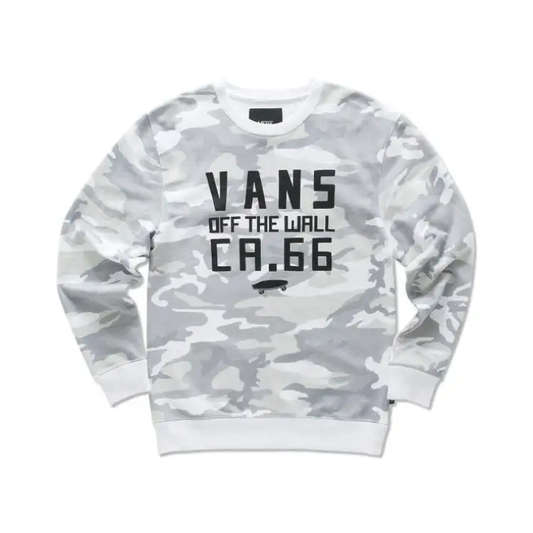 Vans Sweatshirts Unisex Gray Crew Neck Moderate Regular