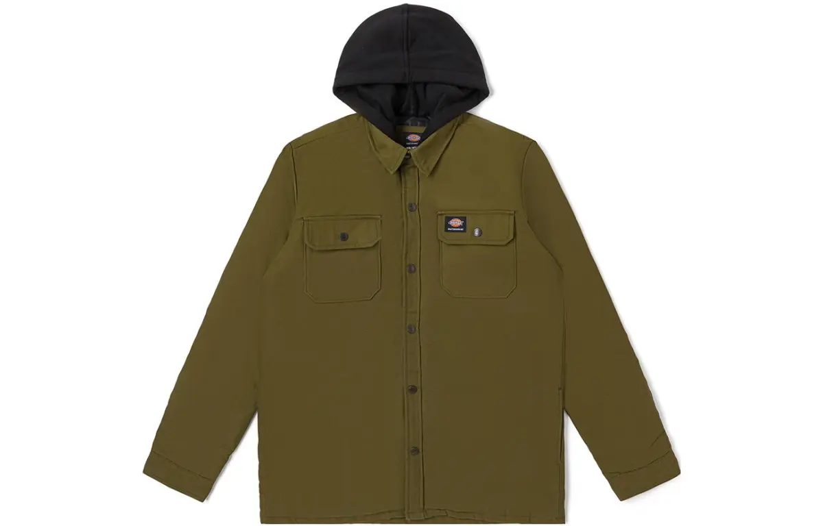 Dickies Jackets Men's Dark Olive Green Hooded Thickened Other