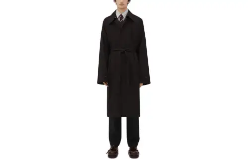 Bottega Veneta SS24 Coat Men's Gray Black