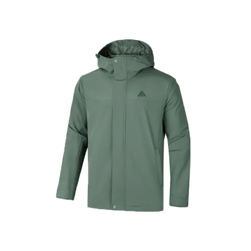 Anta Waterproof, Windproof, And Breathable Windbreaker Jacket Men's Turquoise Green
