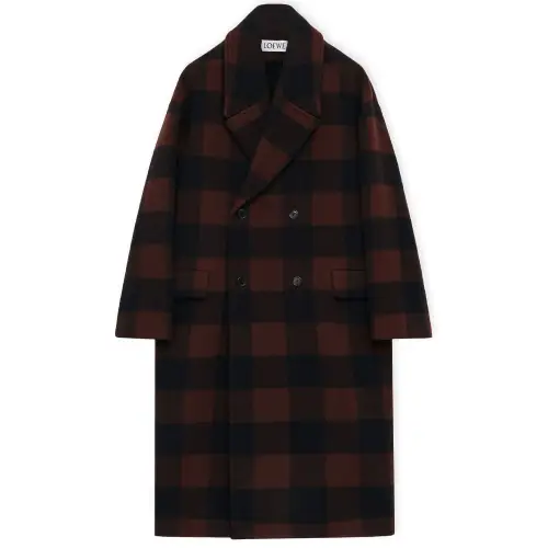 LOEWE FW23 Coat Men's Black Brown