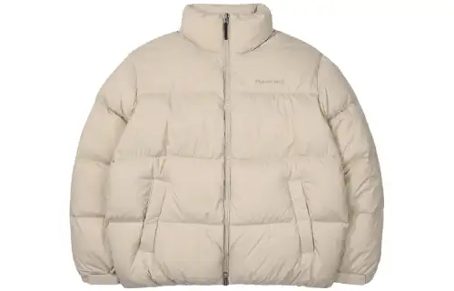 FILA Jackets Unisex Ecru Stand Collar Thickened Other
