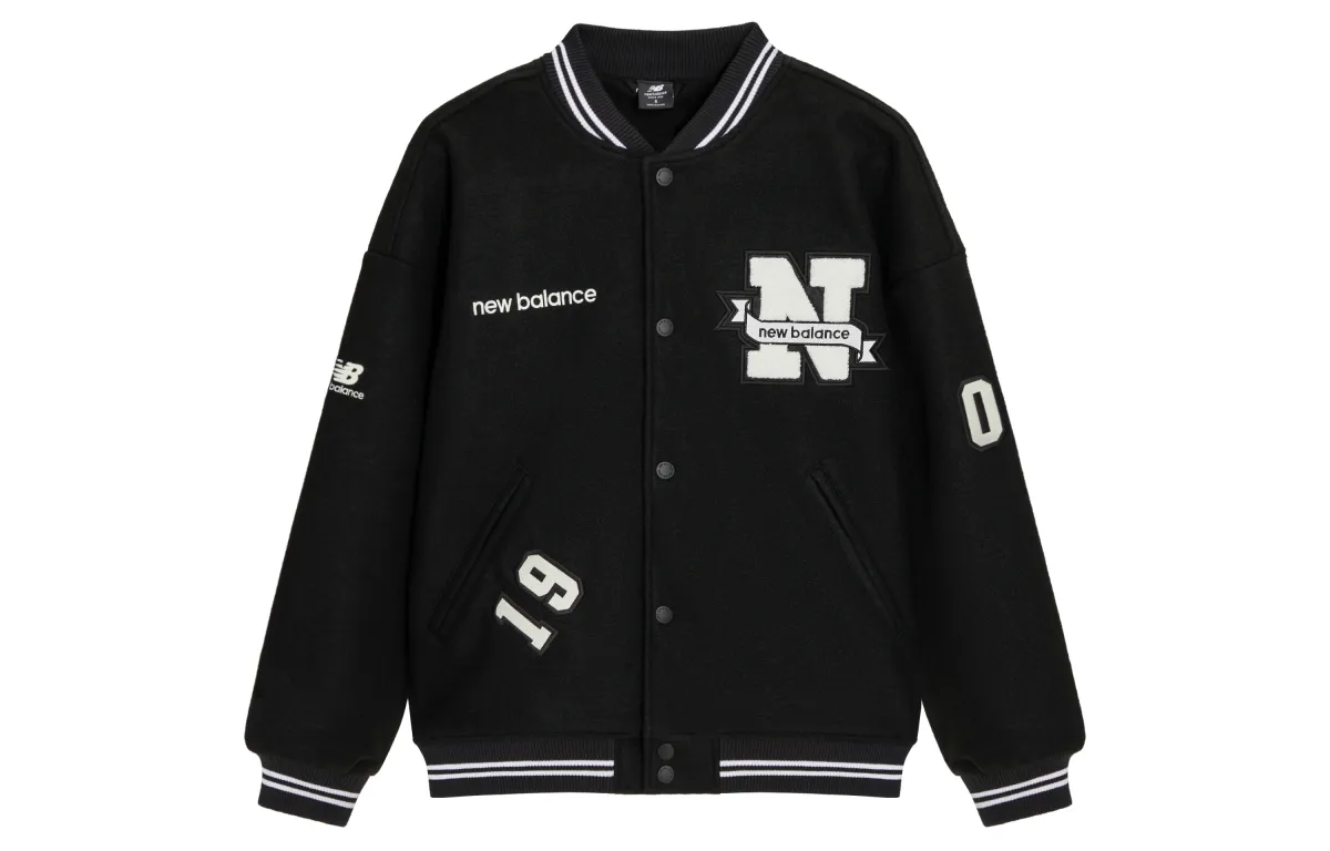 New Balance Baseball Jacket Fall Unisex Black