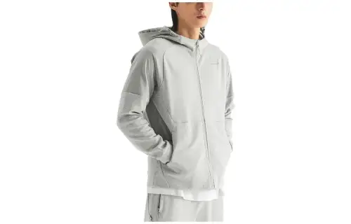 New Balance Jackets Men's Gray Hooded Moderate Other