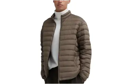 UNIQLO Down Jackets Men's Chestnut Stand Collar Moderate Other