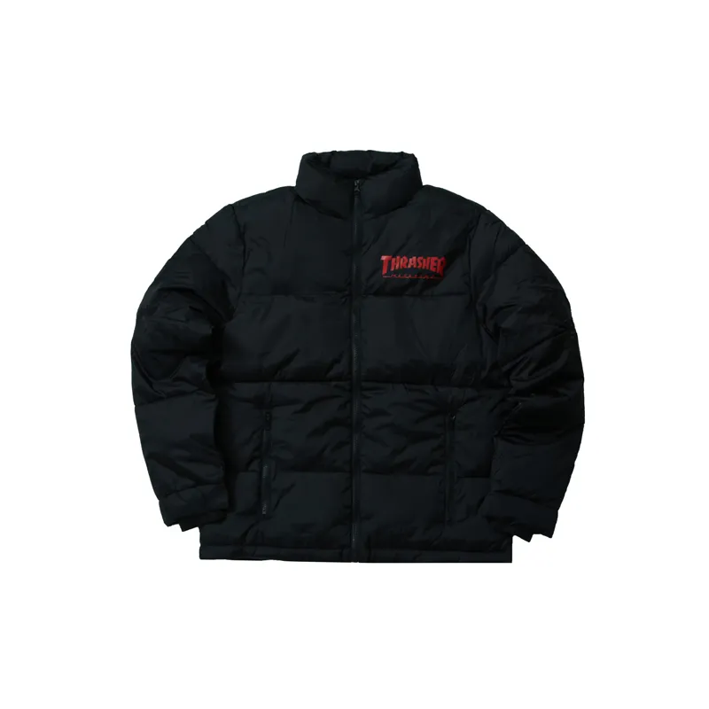 Thrasher Puffer Jackets Unisex Thickened Puffer Jacket
