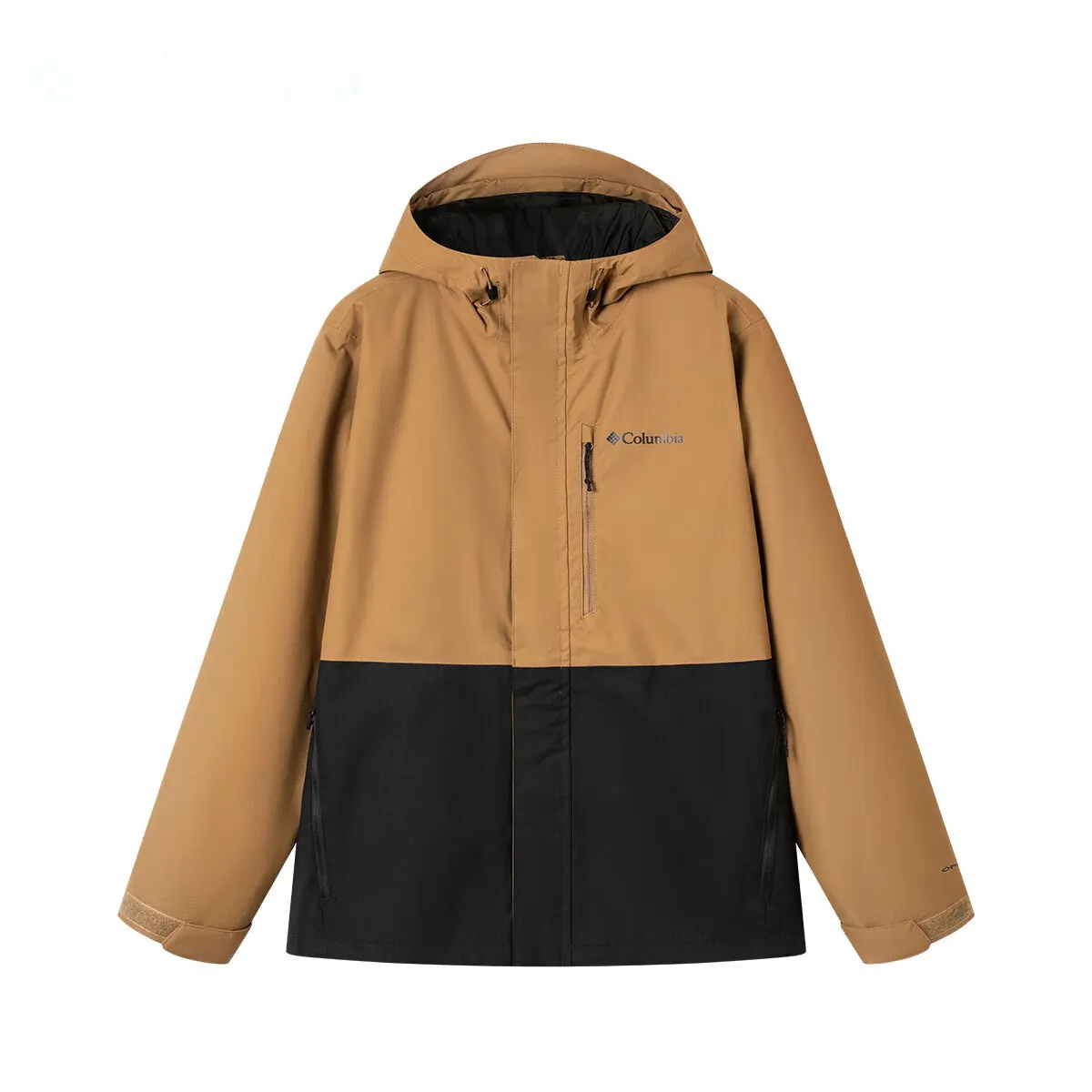 Columbia Hiking Waterproof, Windproof, UV Protection, Abrasion Resistant, Thermal Windbreaker Jacket Men's Khaki