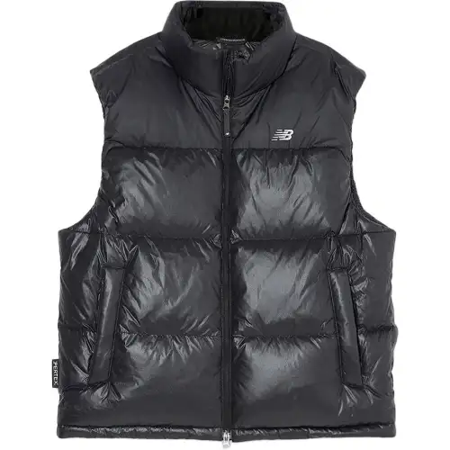 New Balance Vests Unisex Black Stand Collar Moderate