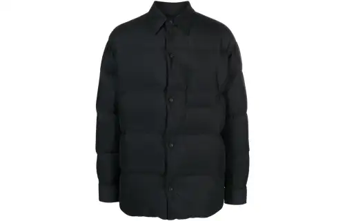 OFF-WHITE button-front puffer jacket